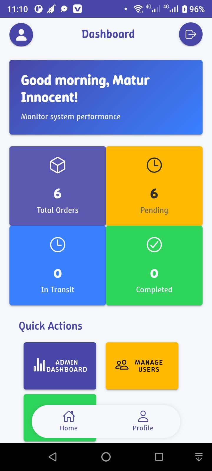 DeliveryX Mobile App